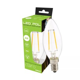 ORO-E14-C35-FL-CLARO-4 W-WW ŻARÓWKA