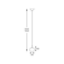 P0076-01A-F4FZ CRYSTAL LAMPA WISZĄCA