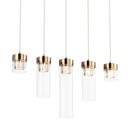 P0389-05E-F7AC GEM LAMPA WISZĄCA ZŁOTA/GOLD