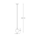 P0454-01D-F7AC RIANO LAMPA WISZĄCA