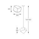 P0488-01A-F4AC ROCK LAMPA WISZĄCA