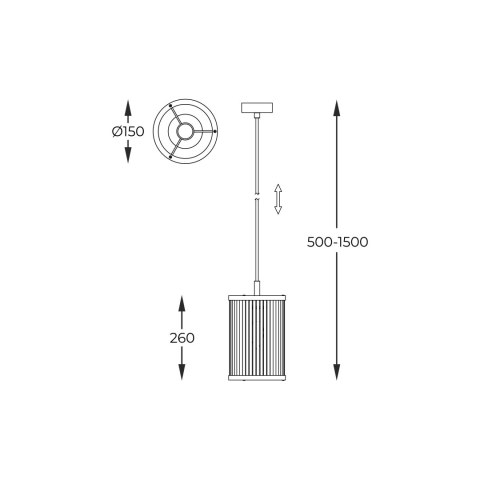 P0528-01F-F4AC SERGIO LAMPA WISZĄCA CHROME P0528-01F-F4AC SERGIO LAMPA WISZĄCA CHROME