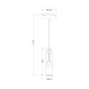 PL-15102-GD WICKLE LAMPA WISZĄCA MOSIĄDZ/BRASS