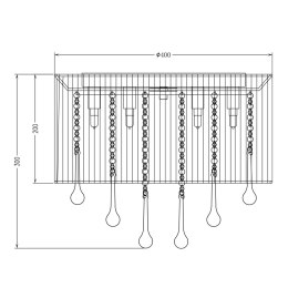 RLX92174-8A VERONA LAMPA SUFITOWA