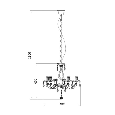 RLD94016-5A MAGNOLIA LAMPA WISZĄCA RLD94016-5A MAGNOLIA LAMPA WISZĄCA