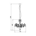 RLD94016-5B MAGNOLIA LAMPA WISZĄCA CZARNA/BLACK