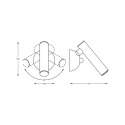 W0461-01A-F4F4 LOYA KINKIET CHROME