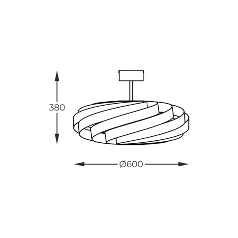 1135 LAMPA SUFITOWA VENTO 60 CM ANTRACYT 1135 LAMPA SUFITOWA VENTO 60 CM ANTRACYT