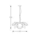 1139 LAMPA WISZĄCA NELA FLAT 65CM CZARNO-ZŁOTA/BLACK-GOLD