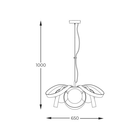 1139 LAMPA WISZĄCA NELA FLAT 65CM CZARNO-ZŁOTA/BLACK-GOLD 1139 LAMPA WISZĄCA NELA FLAT 65CM CZARNO-ZŁOTA/BLACK-GOLD