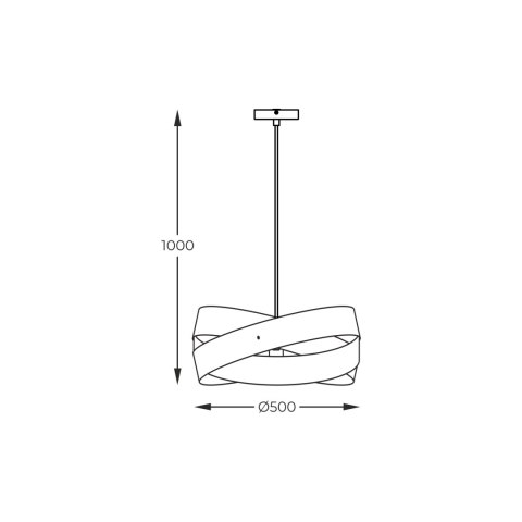 1141 LAMPA WISZĄCA TORNADO 50 CM BIAŁA/WHITE 1141 LAMPA WISZĄCA TORNADO 50 CM BIAŁA/WHITE