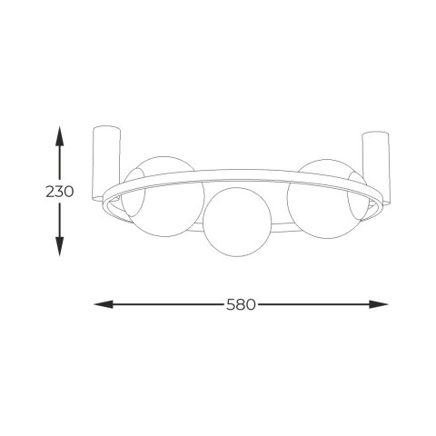 5008 ORBIT 3 LAMPA SUFITOWA 5008 ORBIT 3 LAMPA SUFITOWA
