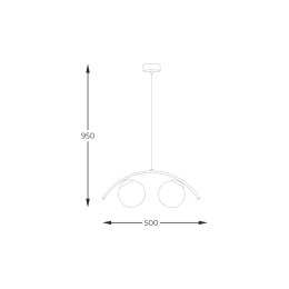 5013 WAVE 2 LAMPA WISZĄCA / PENDANT LAMP