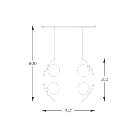 5016 HELIX 4 LAMPA WISZĄCA / PENDANT LAMP 5016 HELIX 4 LAMPA WISZĄCA / PENDANT LAMP