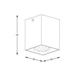 50475-BK-N SQUARE SPOT