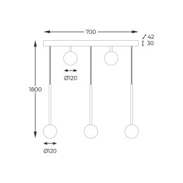 5641 ALI LAMPA WISZĄCA