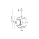 7510244 ORB LAMPA WISZĄCA