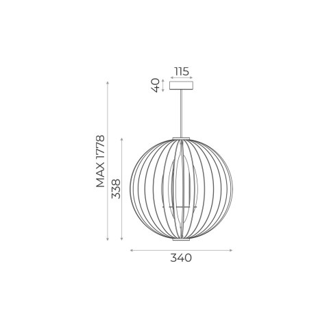 7510244 ORB LAMPA WISZĄCA 7510244 ORB LAMPA WISZĄCA