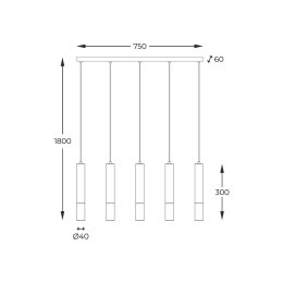 8620403 MADERA LAMPA WISZĄCA