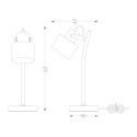 A2038-SBK DRACO LAMPA BIURKOWA CZARNO-ZŁOTA/BLACK-GOLD
