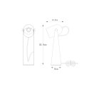A2056-MWH ARIES LAMPA BIURKOWA BIAŁY MAT+CHROM/MATT WHITE+CHROM