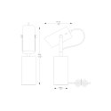 A2058-MWH RESI LAMPA BIURKOWA BIAŁY MAT+CHROM/MATT WHITE+CHROM