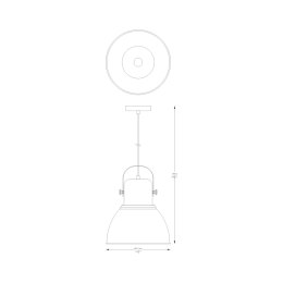 A8015-SBK KAIROS LAMPA WISZĄCA CZARNA/BLACK