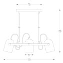 A8163-3A FATI LAMPA WISZĄCA CZARNY MAT-ZŁOTY/MATT BLACK-GOLDEN