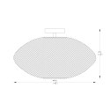 A8193-MBK ORION LAMPA SUFITOWA CZARNY MAT/MATT BLACK