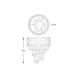 C0535-05C-F4AC GLADIUS LAMPA SUFITOWA