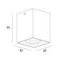 H-50475-WH SQUARE SPOT BIAŁY/WHITE