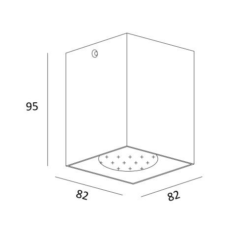 H-50475-WH SQUARE SPOT BIAŁY/WHITE H-50475-WH SQUARE SPOT BIAŁY/WHITE