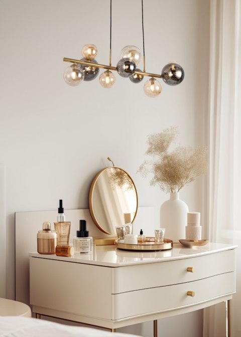 MD5918-10-EGN VILLA LAMPA WISZĄCA ZŁOTA/GOLD MD5918-10-EGN VILLA LAMPA WISZĄCA ZŁOTA/GOLD