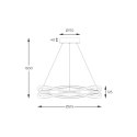 MD7864-2S-3BT HARLEY LAMPA WISZĄCA CZARNA/BLACK