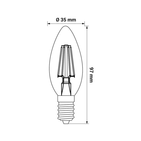 ORO-E14-C35-FL-CLARO-4W-DW ORO-E14-C35-FL-CLARO-4W-DW