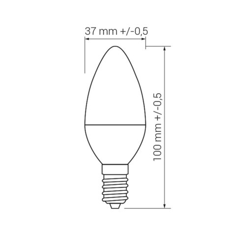 ORO-E14-C37-TOTO-8W-WW ŻARÓWKA ORO-E14-C37-TOTO-8W-WW ŻARÓWKA