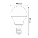 ORO-E14-G45-TOTO-5W-WW ŻARÓWKA