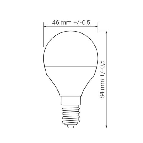 ORO-E14-G45-TOTO-8W-DW ŻARÓWKA ORO-E14-G45-TOTO-8W-DW ŻARÓWKA