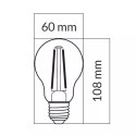 ORO-E27-A60-FL-CLARO-10,5W-DW ORO04141 ŻARÓWKA