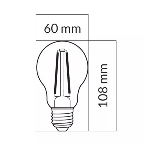 ORO-E27-A60-FL-CLARO-10,5W-WW ŻARÓWKA ORO-E27-A60-FL-CLARO-10,5W-WW ŻARÓWKA