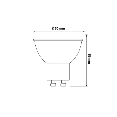 ORO-GU10-TOTO-6,5W-DW ŻARÓWKA ORO-GU10-TOTO-6,5W-DW ŻARÓWKA