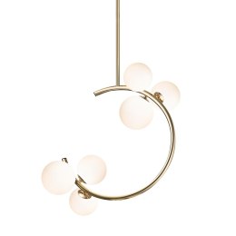 P0454-06Q-F7AA MOLECULE LAMPA WISZĄCA ZŁOTA/GOLD