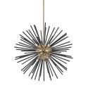 P0491-09C-F7BC URCHIN LAMPA WISZĄCA CZARNO-ZŁOTA/BLACK-GOLD