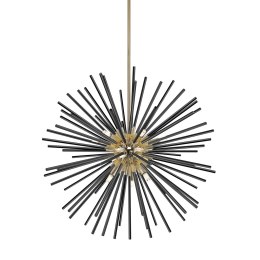 P0491-09C-F7BC URCHIN LAMPA WISZĄCA CZARNO-ZŁOTA/BLACK-GOLD