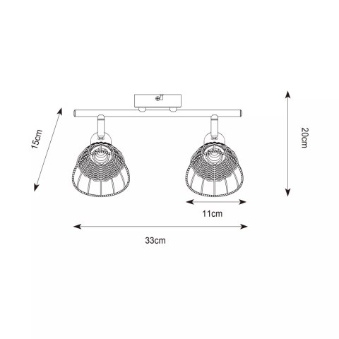 P20084-2TU GENT LAMPA SUFITOWA P20084-2TU GENT LAMPA SUFITOWA