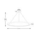 PL210503-1200-BK CARLO LAMPA WISZĄCA CZARNY MAT/MATTE BLACK