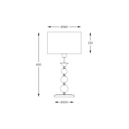 RLT93163-1GW REA II LAMPA STOŁOWA ZŁOTO-BIAŁA/GOLD-WHITE