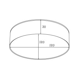 WM-TD8880-M-4K-WH SOLARI LAMPA SUFITOWA BIAŁA/WHITE