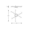 1006 LAUTARO LAMPA SUFITOWA CZARNA/BLACK