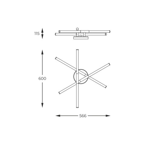 1006 LAUTARO LAMPA SUFITOWA CZARNA/BLACK 1006 LAUTARO LAMPA SUFITOWA CZARNA/BLACK